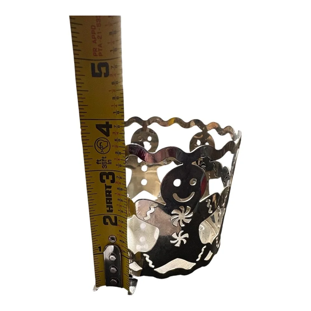 Slatkin & Co Bath & Body Works Gingerbread Man Candle‎ Sleeve Holder 3 Wick 2pk